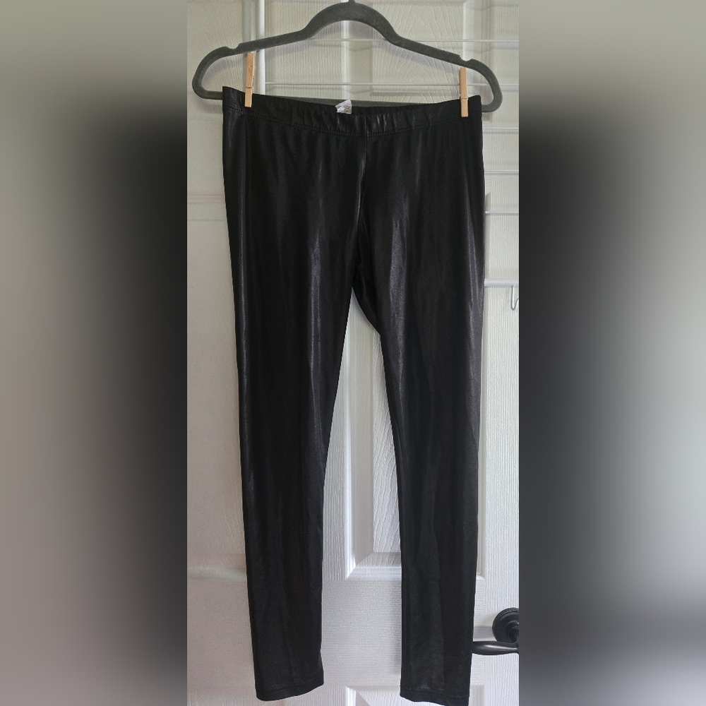 Black Faux Leather Leggings